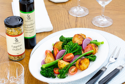 Dukkah Broccolini and Potato Warm Salad