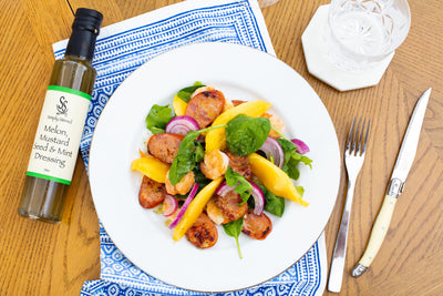 Mango, Prawn and Chorizo Warm Salad