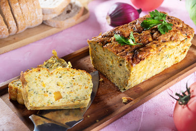 Zucchini Slice – Topped with Simply Stirred Chilli Jam