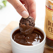 Indulgent pudding bite with choc dipping sauce - Pudding Lady Delite Bites