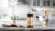 275g jar of spoonable chocolate sauce in a beautiful kitchen - Pudding Lady 