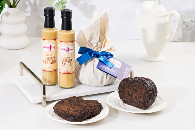 Gluten-Free Christmas Pudding - Round in Cloth