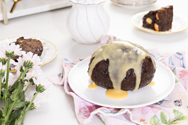 Award Winning Traditional Christmas Pudding with brandy custard 