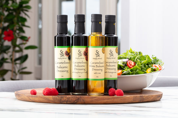 Simply Stirred - Caramelised Balsamic Dressing with Raspberry and Vanilla 250ml Bottle