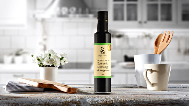 Simply Stirred - Caramelised Balsamic Dressing with Pomegranate 250ml Bottle