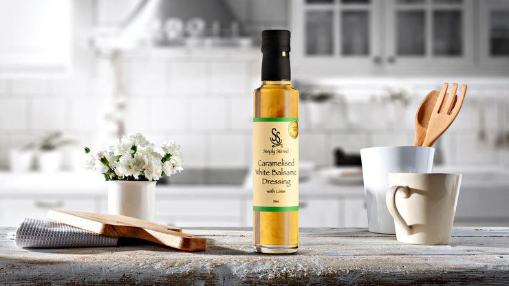 Simply Stirred - Caramelised White Balsamic Dressing with Lime 250ml Bottle