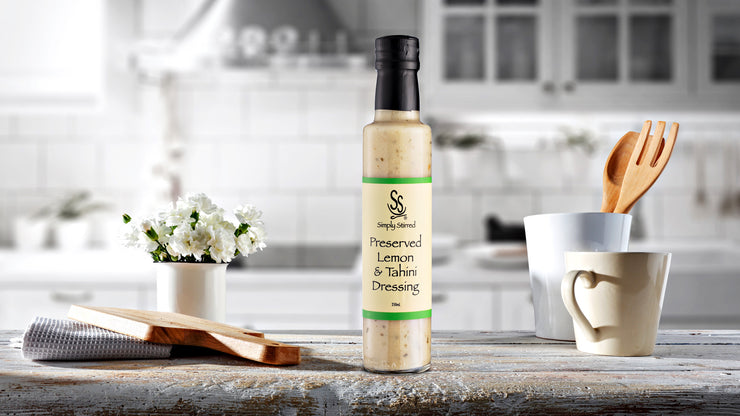 Simply Stirred -  Preserved Lemon and Tahini Dressing 250ml Bottle