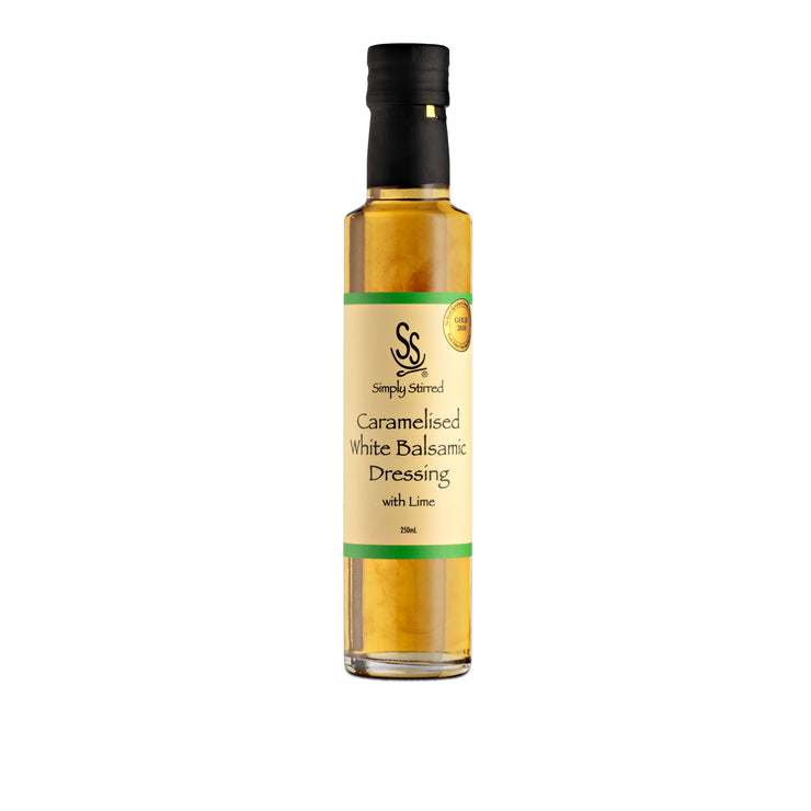 Simply Stirred - Caramelised White Balsamic Dressing with Lime 250ml Bottle