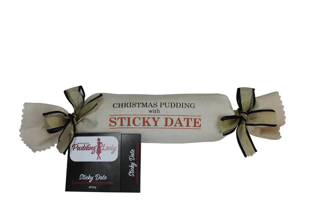 Sticky Date Pudding 800g - Log in cloth