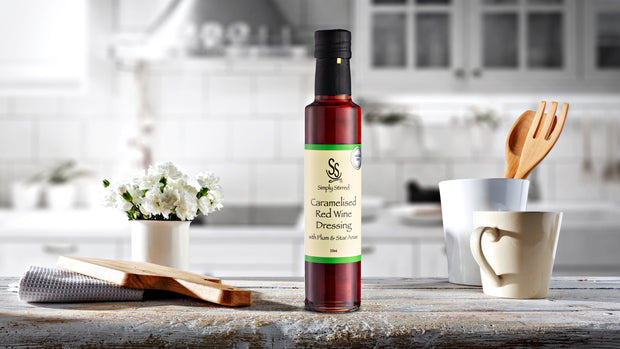 Simply Stirred - Caramelised Red Wine Dressing with Plum and Star Anise 250ml Bottle