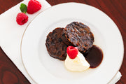 Chocolate Rum and Raisin Christmas Pudding 800g - Log in cloth