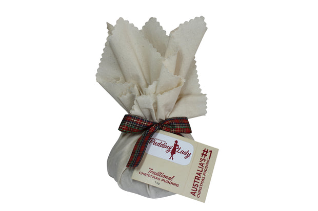 Traditional Christmas Pudding 1kg - Round in cloth
