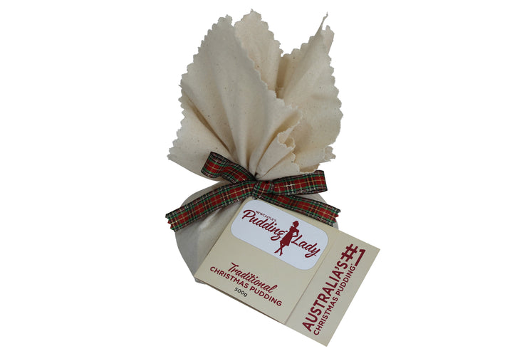 Traditional Christmas Pudding - Round in cloth 500g