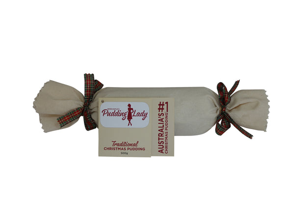 500g traditional pudding log wrapped in calico