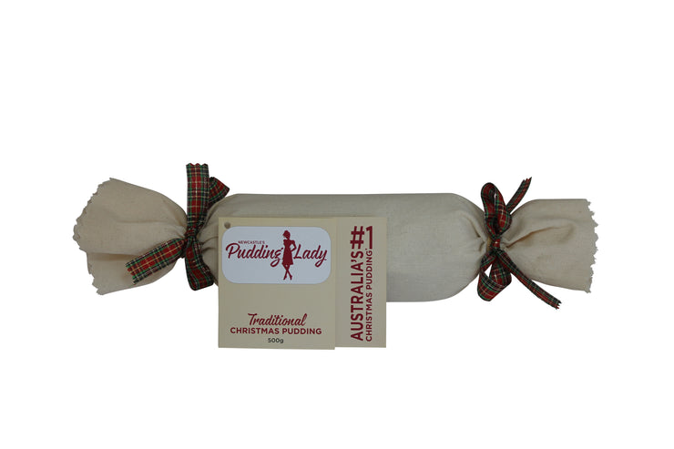 500g traditional pudding log wrapped in calico