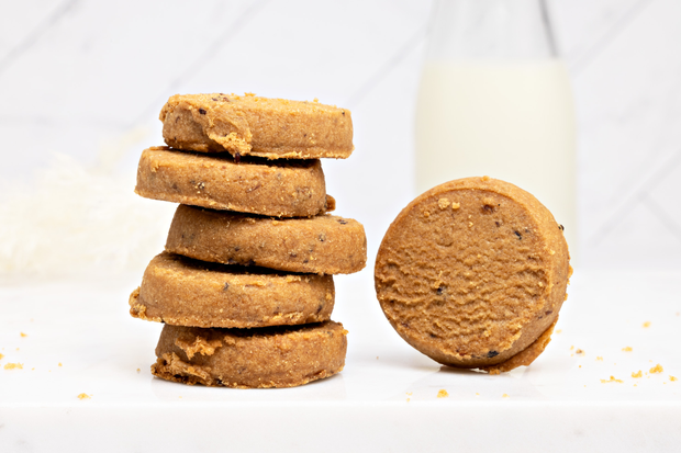 Close up of yummy pudding cookies