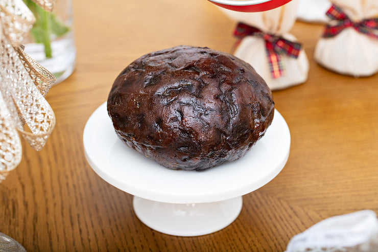 No Added Sugar - Gluten-free Christmas Pudding - Round in cloth