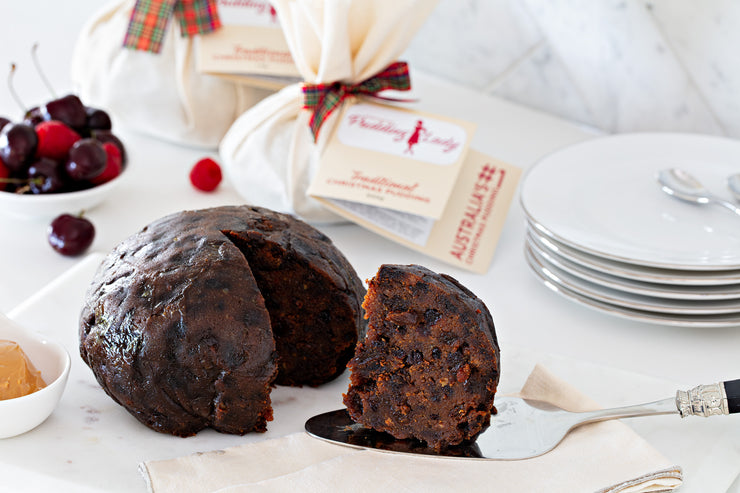 Vegan Christmas Pudding 500g - Round in cloth